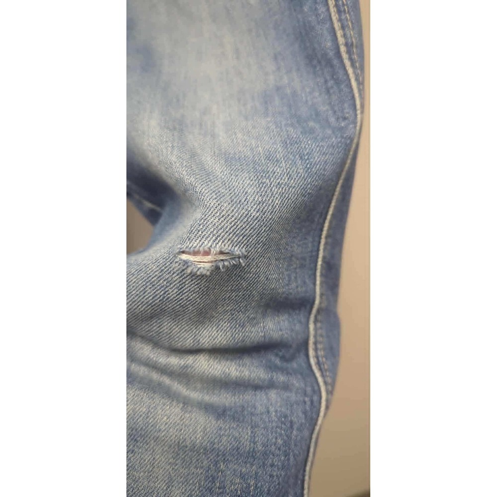 Mother Superior‎ Denim Jeans High Rise Distressed Cropped Blue Size 25 - Picture 3 of 5